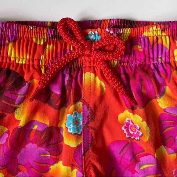 Vilebrequin Boys Orange Floral Swim Shorts - 2Y - Picture 2 of 15